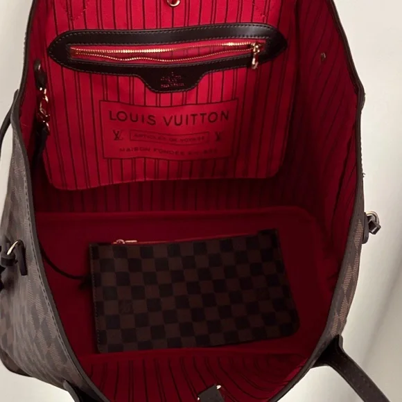 Brown Checkered Tote Bag - Picture 4 of 7